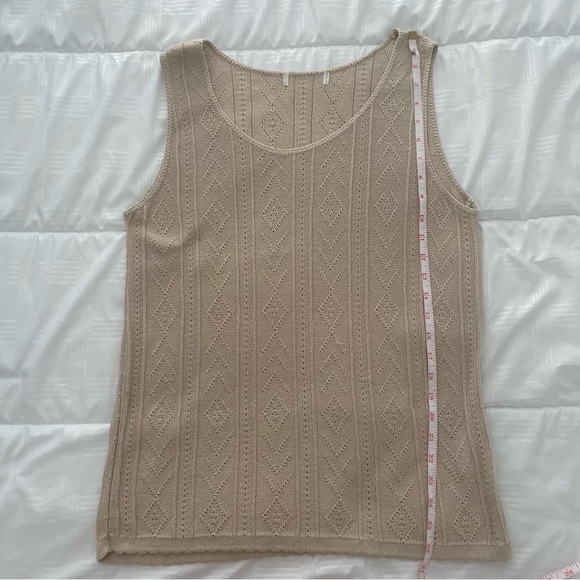 Vintage Crochet Knit Sweater Vest,‎ Size Large - Picture 6 of 9